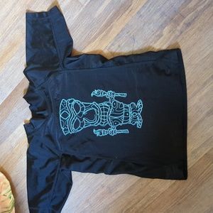 Wes & Willy tiki rash guard sun swim shirt 5